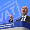 Ủy viên Liên minh châu Âu (EU) phụ trách kinh tế Pierre Moscovici. (Nguồn: AFP/TTXVN)