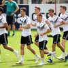 Các cầu thủ đội tuyển Đức tập luyện chuẩn bị cho World Cup 2018 tại trung tâm huấn luyện Rungghof ở Girlan, Italy ngày 31/5. (Nguồn: AFP/TTXVN)