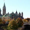  Tòa nhà Quốc hội Canada ở Ottawa. (Ảnh: AFP/TTXVN)