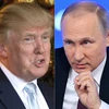 Tổng thống Nga Vladimir Putin (phải) và người đồng cấp Mỹ Donald Trump (Nguồn: AFP/TTXVN)