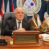 Thủ tướng Iraq Haider al-Abadi tham dự Hội nghị Quốc tế Kuwait về Tái thiết Iraq tại Bayan, Kuwait, ngày 14/2. (Nguồn: Reuters)