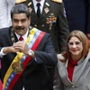 Tổng thống Venezuela Nicolas Maduro và phu nhân, bà Cilia Flores. (Nguồn: AP)