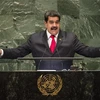 Tổng thống Venezuela Nicolas Maduro phát biểu tại Khóa họp 73 Đại hội đồng LHQ, New York, Mỹ ngày 26/9/2018. (Ảnh: THX/TTXVN)