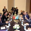 Chủ tịch Quốc hội Nguyễn Thị Kim Ngân hội kiến với Chủ tịch Hạ viện Cộng hòa Kazakhstan Nurlan Z.Nigmatulin. (Ảnh: Hoàng Hoa/TTXVN)
