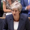 Thủ tướng Anh Theresa May phát biểu trong cuộc họp Hạ viện tại thủ đô London tháng 9/2018. (Ảnh: AFP/TTXVN)