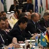 Các đại biểu nước ngoài tham dự hội nghị Kabul Process lần thứ 2 tại Phủ Tổng thống ở Kabul, Afghanistan, ngày 28/2/2018. (Ảnh: AFP)