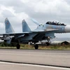 Máy bay ném bom Sukhoi Su-35 của Nga. (Nguồn: AFP/TTXVN)