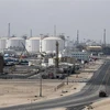 Toàn cảnh thành phố công nghiệp Ras Laffan, nơi đặt các cơ sở sản xuất khí đốt tự nhiên hóa lỏng (LNG) của Qatar, cách thủ đô Doha khoảng 80km về phía bắc tháng 2/2017. (Ảnh: AFP/TTXVN)