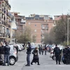 Cảnh sát Italy tuần tra tại Ostia. (Nguồn: AFP/TTXVN)