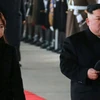 Nhà lãnh đạo Triều Tiên Kim Jong-un va phu nhân trong chuyến thăm Trung Quốc từ ngày 7-10/1. (Nguồn: EPA)