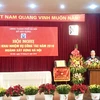 Phó Chủ tịch UBND Thành phố Hà Nội Nguyễn Thế Hùng phát biểu chỉ đạo tại Hội nghị triển khai nhiệm vụ công tác năm 2019 của Sở Xây dựng Hà Nội. (Ảnh: Minh Nghĩa/TTXVN)