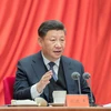 Tổng Bí thư, Chủ tịch nước Tập Cận Bình phát biểu tại Hội nghị toàn thể lần thứ 3 Ủy ban Kiểm tra kỷ luật Trung ương Trung Quốc khóa 19 ở Bắc Kinh ngày 11/1/2019. (Ảnh: THX/TTXVN)