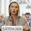 Đại diện cấp cao của EU về chính sách an ninh và đối ngoại Federica Mogherini phát biểu tại Geneva, Thụy Sĩ ngày 28/11/2018. (Ảnh: THX/TTXVN)
