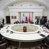 Toàn cảnh Hội nghị thượng đỉnh ba bên về Syria ở Sochi (Nga) ngày 14/2/2019. (Ảnh: AFP/TTXVN)