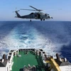 Tàu hải quân Ai Cập tham gia cuộc tập trận hải quân và không quân chung với CH Síp và Hy Lạp ngày 27/6/2018. (Nguồn: egypttoday.com)