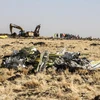 Hiện trường vụ rơi máy bay Boeing 737-8 MAX của Hãng hàng không Ethiopian Airlines tại thị trấn Bishoftu ngày 11/3/2019. (Ảnh: AFP/TTXVN) 