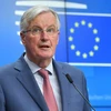 Trưởng đoàn đàm phán Brexit của EU, ông Michel Barnier tại cuộc họp báo ở Brussels, Bỉ. Ảnh: AFP/TTXVN 