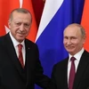 Tổng thống Thổ Nhĩ Kỳ Tayyip Erdogan và người đồng cấp Nga Vladimir Putin. (Nguồn: anews.com.tr)