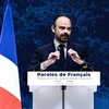 Thủ tướng Pháp Edouard Philippe phát biểu tại sự kiện công bố những kết quả đầu tiên của các cuộc tranh luận toàn quốc ở Paris, Pháp, ngày 8/4. (Ảnh: AFP/TTXVN) 