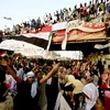 Tuần hành kêu gọi một chính quyền dân sự lãnh đạo đất nước sau khi Tổng thống Sudan Omar al-Bashir bị phế truất, tại thủ đô Khartoum ngày 12/4/2019. (Ảnh: AFP/TTXVN)