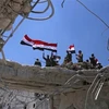 Binh sỹ Syria làm nhiệm vụ tại Quneitra. (Nguồn: AFP/TTXVN)