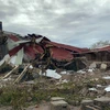 Cảnh đổ nát sau bão Idai tại khu vực Beira, Mozambique, ngày 18/3/2019. (Ảnh: AFP/TTXVN) 
