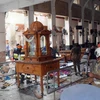 Hiện trường vụ nổ tại một nhà thờ ở Kochchikade, Colombo, Sri Lanka, ngày 21/4/2019. (Ảnh: THX/TTXVN)