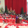 Bà Tòng Thị Phóng, Ủy viên Bộ Chính trị, Phó Chủ tịch Thường trực Quốc hội đọc diễn văn tại buổi lễ. (Ảnh: Tuấn Anh/TTXVN)