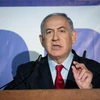 Thủ tướng Israel Benjamin Netanyahu trong bài phát biểu tại Jerusalem ngày 20/3/2019. (Ảnh: THX/TTXVN)