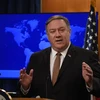 Ngoại trưởng Mỹ Mike Pompeo phát biểu trong cuộc họp báo tại Washington D.C., ngày 15/3/2019. (Ảnh: THX/TTXVN)