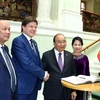 [Photo] Thủ tướng Nguyễn Xuân Phúc làm việc tại Thụy Điển