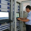 Trung tâm Điều khiển hệ thống điện tỉnh Quảng Trị (Tổng Công ty Điện lực miền Trung). (Ảnh: Ngọc Hà/TTXVN)