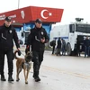 Cảnh sát Thổ Nhĩ Kỳ tuần tra tại thủ đô Ankara. (Ảnh: AFP/TTXVN)