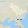 Một vụ nổ gây rung chấn tại biên giới Trung Quốc-Triều Tiên. (Nguồn: Google Maps)