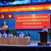 Bí thư Thành ủy Thành phố Hồ Chí Minh Nguyễn Thiện Nhân phát biểu tại buổi tiếp xúc cử tri. (Ảnh: Thu Hoài/TTXVN)