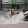 Biểu tình bạo lực tại thủ đô Tbilisi. (Nguồn: tellerreport.com)