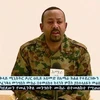 Thủ tướng Ethiopia Abiy Ahmed phát biểu trên truyền hình sau vụ âm mưu đảo chính ở vùng Amhara. (Ảnh: AFP/TTXVN)