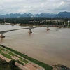 Mực nước sông Mekong tại huyện Muang, tỉnh Nakhon Phanom, Thái Lan. (Nguồn: bangkokpost.com)