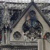 Nhà thờ Đức Bà Paris, Pháp, bị phá hủy một phần sau vụ hỏa hoạn, ngày 15/4/2019. (Ảnh: AFP/TTXVN)