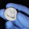 Một van tim chức năng không có collagen được tạo ra bằng máy in 3D. (Ảnh: AFP)