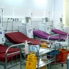 Hệ thống máy móc chạy thận cùng giường bệnh tại (Bệnh viện Hữu nghị Đa khoa tỉnh Nghệ An) đã tạm dừng hoạt động. (Ảnh: Tá Chuyên/TTXVN)