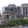 Nhà thờ Đức Bà Paris, Pháp, bị phá hủy một phần sau vụ hỏa hoạn, ngày 16/4/2019. (Ảnh: THX/TTXVN)
