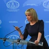 Người phát ngôn Bộ Ngoại giao Nga Maria Zakharova (trong ảnh) cho rằng việc thay đổi quy chế của Cao nguyên Golan sẽ vi phạm trực tiếp các quyết định của Liên hợp quốc. (Ảnh: AFP/TTXVN)