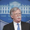 Cố vấn An ninh quốc gia Mỹ John Bolton phát biểu tại một cuộc họp báo ở Washington, DC. (Ảnh: AFP/TTXVN)