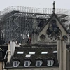 Nhà thờ Đức Bà ở thủ đô Paris sau vụ hỏa hoạn. (Ảnh: AFP/TTXVN)