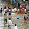 Cảnh ngập lụt tại Sangli, Ấn Độ. Ảnh: (AFP/TTXVN)