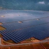 Nhà máy điện mặt Trời Sao Mai Solar PV1 với công suất 104 MWp tại xã An Hảo, huyện Tịnh Biên, tỉnh An Giang. (Ảnh: Công Mạo-TTXVN)
