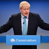 Thủ tướng Anh Boris Johnson phát biểu tại hội nghị thường niên của đảng Bảo thủ cầm quyền ở thành phố Manchester, ngày 2/10. (Ảnh: AFP/TTXVN)
