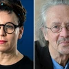Nhà văn Olga Tokarczuk (trái) và nhà văn Peter Handke đã trở thành chủ nhân Nobel Văn học 2019. (Nguồn: theguardian.com)
