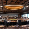 Toàn cảnh một phiên họp của Hội nghị Cấp cao Diễn đàn Hợp tác Kinh tế châu Á-Thái Bình Dương (APEC) lần thứ 26 ở thủ đô Port Moresby, Papua New Guinea ngày 18/11/2018. (Ảnh: AFP/TTXVN)